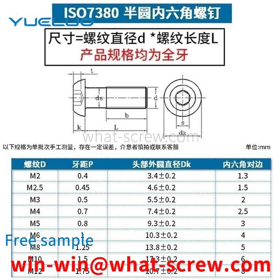 卸売グレード10.9半丸ねじ